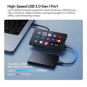 Ulanzi D200H Stream Deck Dock AI - Tich hợp 13 phím Macro chức năng chính hãng - Ảnh 5