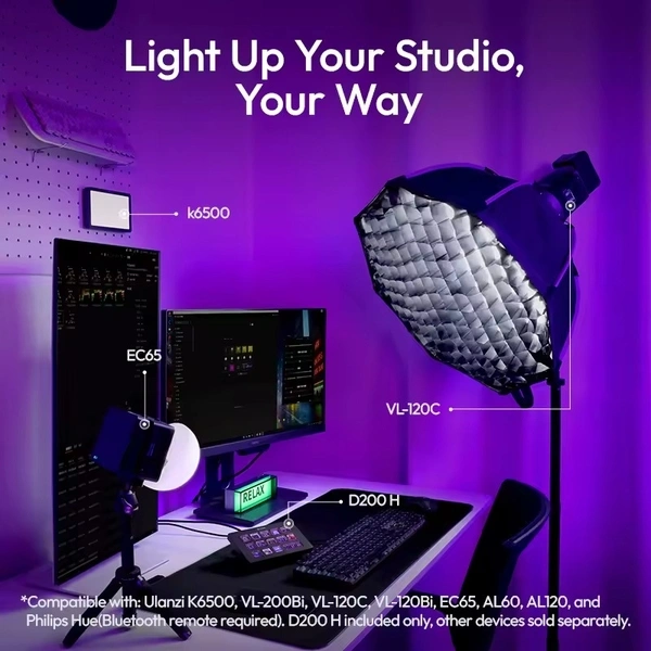 Ulanzi D200H Stream Deck Dock AI - Tich hợp 13 phím Macro chức năng chính hãng - Ảnh 4