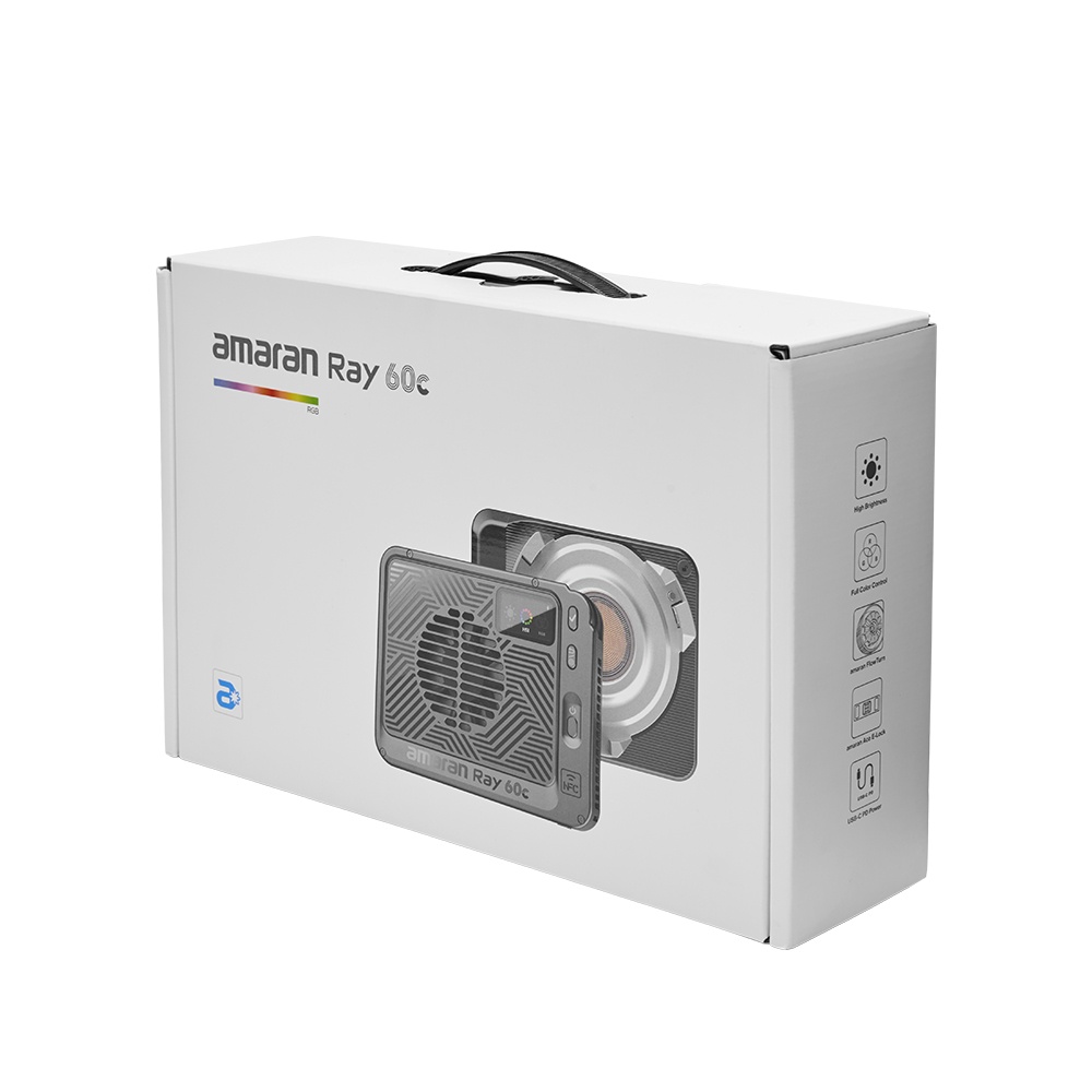 Đèn COB full color siêu nhỏ gọn công suất 60W - Amaran Ray 60c ( Ngàm Bowens ) - Ảnh 23