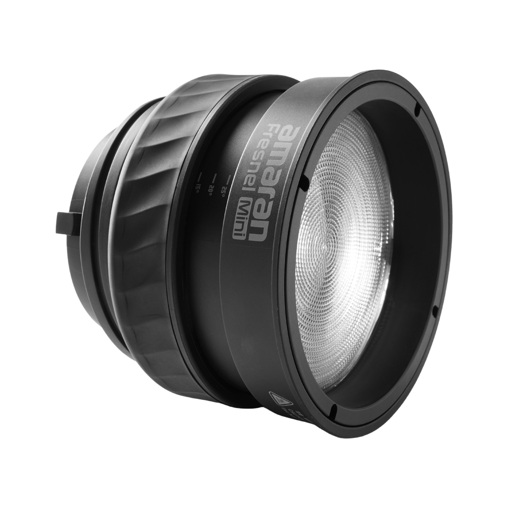 Phụ kiện Fresnel ngàm Bowens siêu nhỏ gọn được thiết kế dành riêng cho đèn COB amaran Ray 60c & 120c