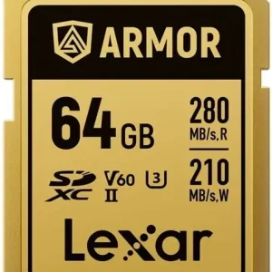Thẻ nhớ Lexar ARMOR GOLD SDXC 64GB UHS-II U3 V60 | Chính Hãng