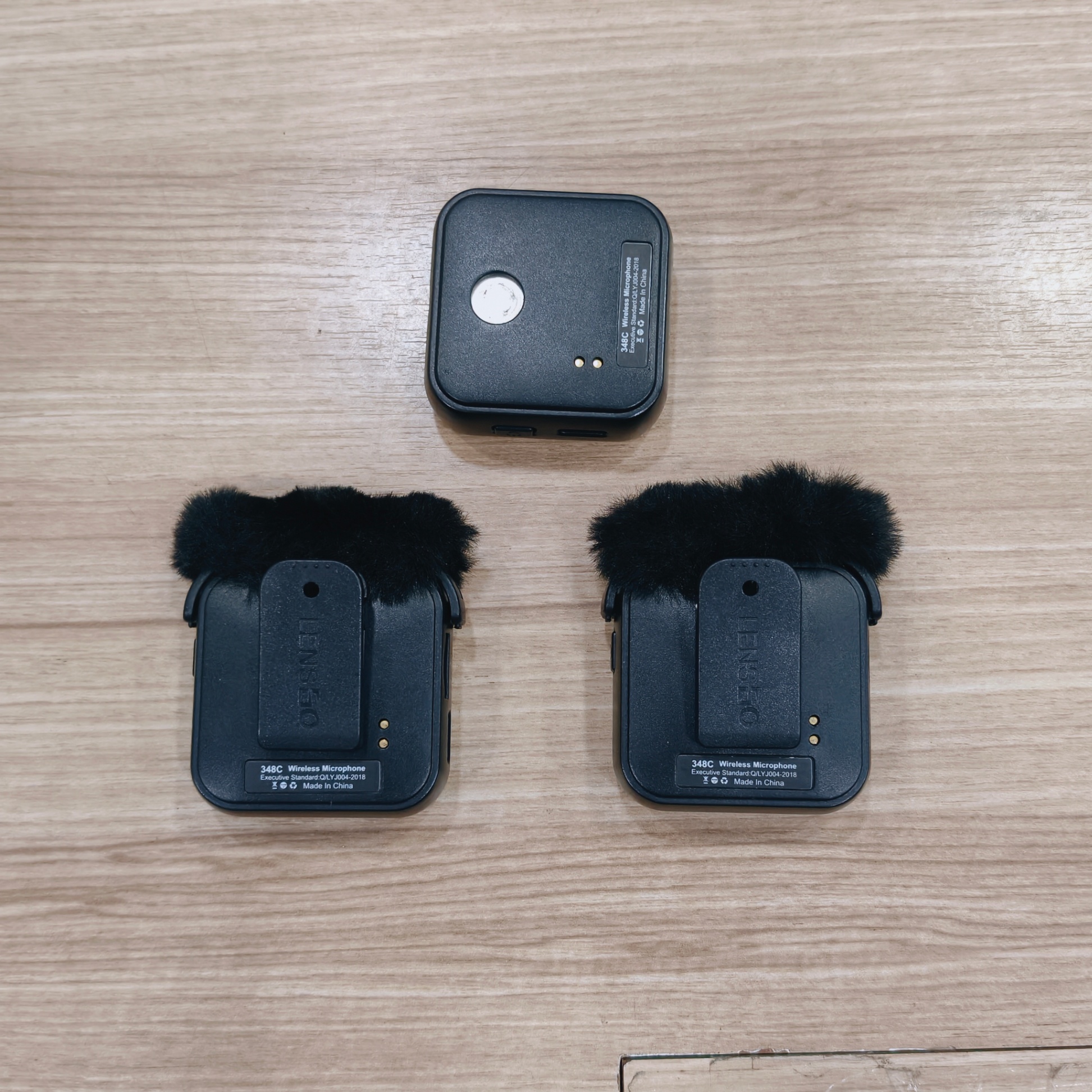Microphone Lensgo LYM-348C Double 1V2 2 phát 1 thu cũ - Ảnh 3