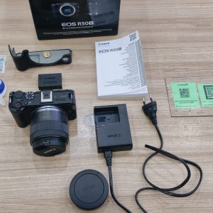 Canon EOS R50V body đen + Kit Canon RF-S 14-30mm F4-6.3 IS STM PZ đen cũ Mã SP 3073 5676 - Ảnh 2