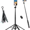 Chân máy kiêm gậy selfie từ tính Ulanzi SK21 cao 1.8m dành cho điện thoại di động hỗ trợ không dây Bluetooth