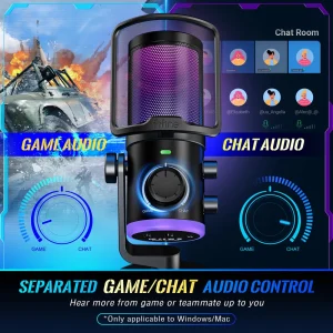 FIFINE AmpliGame AM6 USB Condenser Microphone with RGB - Chính Hãng - Ảnh 4