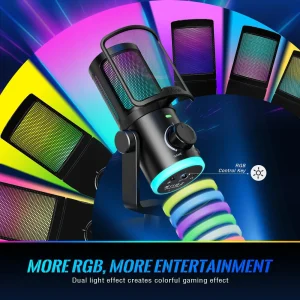 FIFINE AmpliGame AM6 USB Condenser Microphone with RGB - Chính Hãng - Ảnh 6