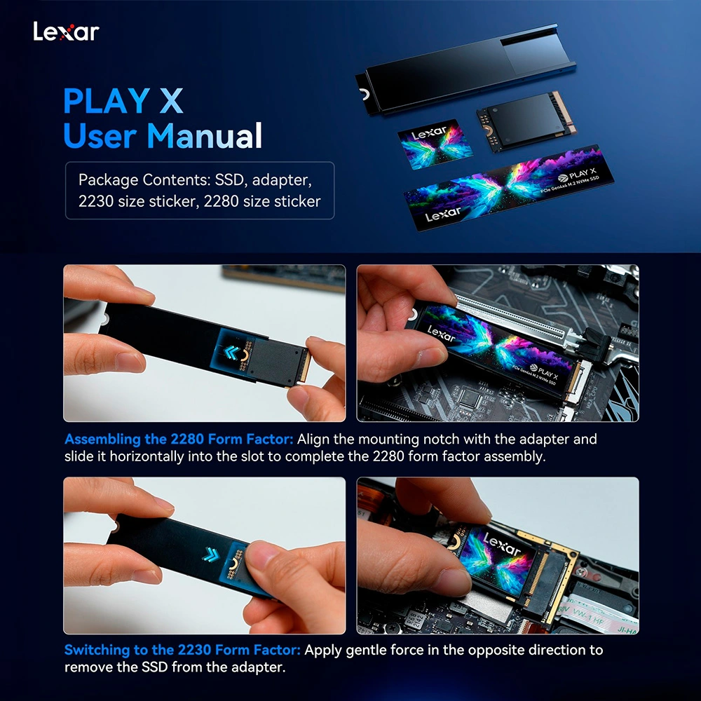 Lexar SSD M2 NVMe PCIe (Gen4) 1TB - PLAY X 2-in-1 | Chính Hãng - Ảnh 7