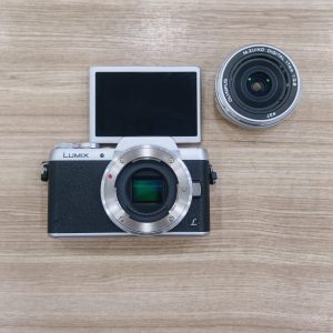 Máy Ảnh Panasonic Lumix DC-GF8 bạc + ống kính M.Zuiko 17mm f2.8 bạc cũ Mã SP 4632 9507 - Ảnh 3