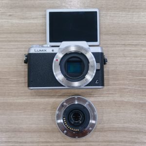 Máy Ảnh Panasonic Lumix DC-GF8 bạc + ống kính M.Zuiko 17mm f2.8 bạc cũ Mã SP 4632 9507 - Ảnh 4