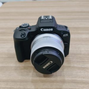 Máy ảnh Canon R100 body đen + Kit 18-45mm bạc cũ Mã SP 6846 8298