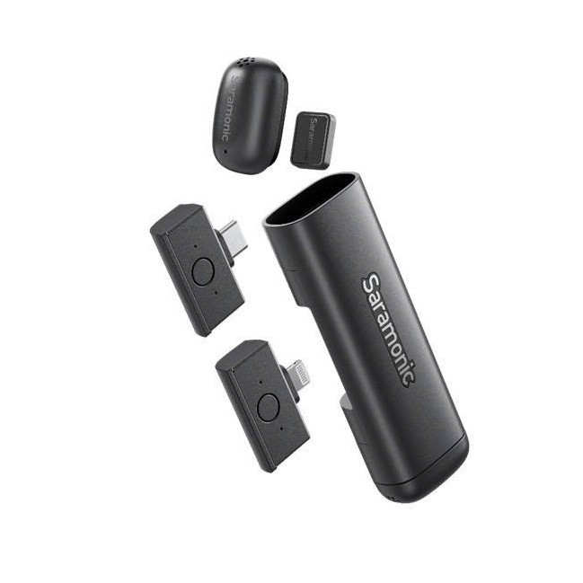 Saramonic AIR SE (TX+TX+RX) - Microphone Không Dây Cầm Tay Và Cài Áo Tích Hợp AI - Hàng Mới Chính Hãng