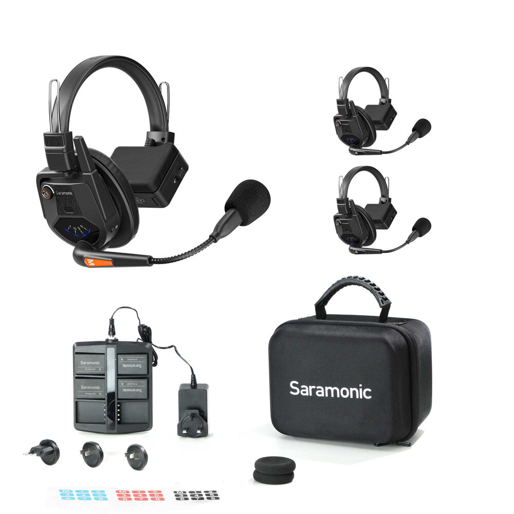 Saramonic WiTalk9 WT2S - Bộ Đàm Intercom Không Dây 2 Người 1.9GHz Full-Duplex Tai Nghe Đơn