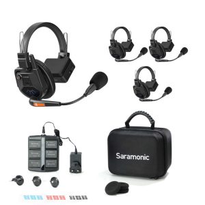 Saramonic WiTalk9 WT3S - Bộ Đàm Intercom Không Dây 3 Người 1.9GHz Full-Duplex Tai Nghe Đơn