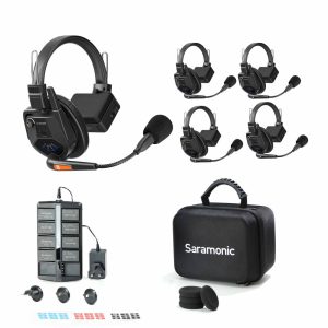 Saramonic WiTalk9 WT4S - Bộ Đàm Intercom Không Dây 4 Người 1.9GHz Full-Duplex Tai Nghe Đơn