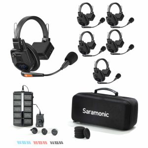 Saramonic WiTalk9 WT5S - Bộ Đàm Intercom Không Dây 5 Người 1.9GHz Full-Duplex Tai Nghe Đơn