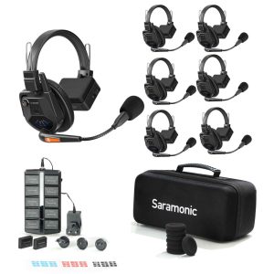 Saramonic WiTalk9 WT6S - Bộ Đàm Intercom Không Dây 6 Người 1.9GHz Full-Duplex Tai Nghe Đơn