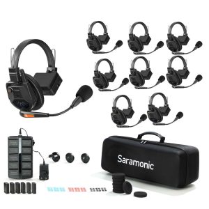 Saramonic WiTalk9 WT8S - Bộ Đàm Intercom Không Dây 8 Người 1.9GHz Full-Duplex Tai Nghe Đơn