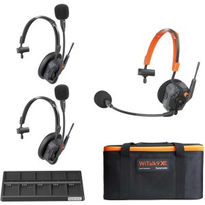 Saramonic WiTalk9 X 3S - Hệ Thống Bộ Đàm Không Dây 1.9GHz Đeo Tai Đơn Cho 3 Người, Thiết Kế Mô-đun