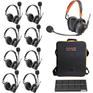Saramonic WiTalk9 X 9D - Hệ Thống Bộ Đàm Không Dây 1.9GHz Đeo Tai Kép Cho 9 Người, Thiết Kế Mô-đun