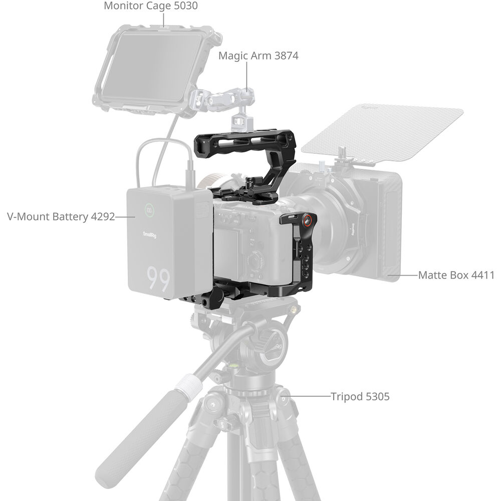 SmallRig Advanced Cage Kit with Battery Plate for Sony FX2 5590 | Chính Hãng - Ảnh 8