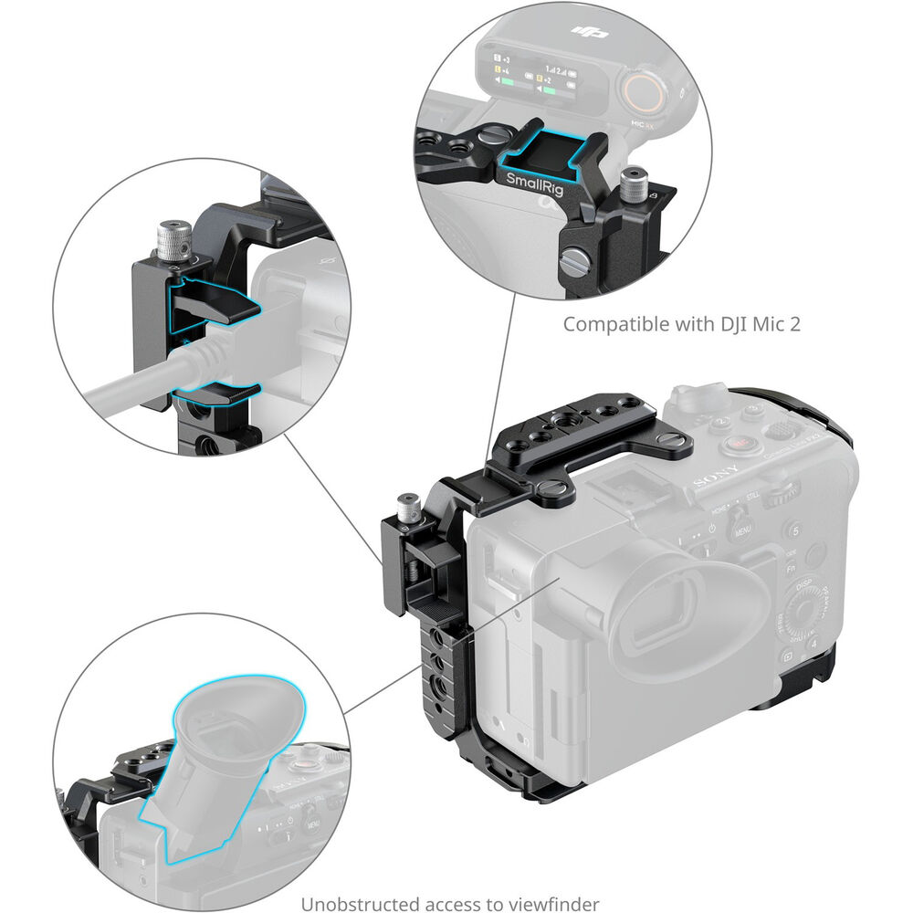 SmallRig Basic Cage Kit with Battery Plate for Sony FX2 5589 | Chính Hãng - Ảnh 5