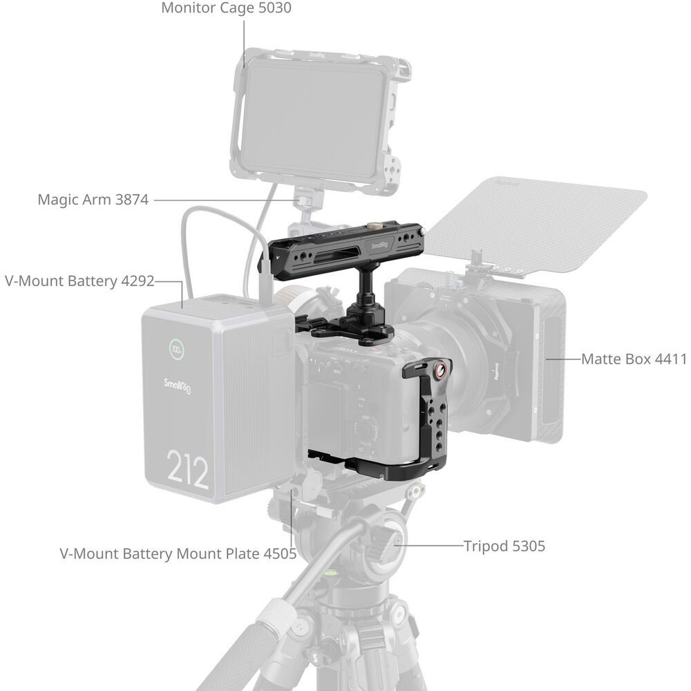 SmallRig Basic Cage Kit with Battery Plate for Sony FX2 5589 | Chính Hãng - Ảnh 8