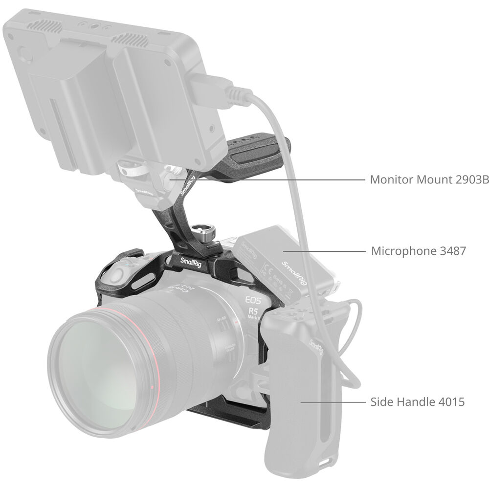SmallRig Black Mamba Cage Kit for Canon EOS R5M2 4976 | Chính Hãng - Ảnh 4