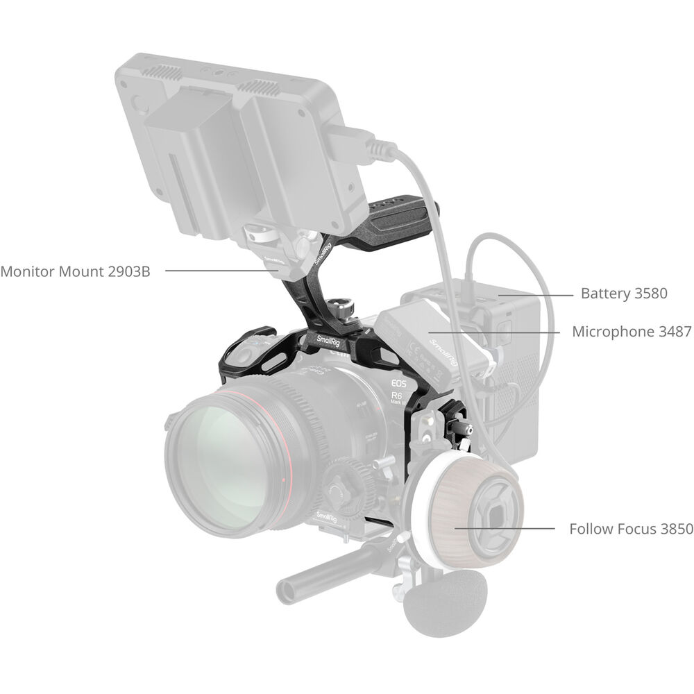 SmallRig Black Mamba Cage Kit for Canon EOS R6M3 / R6M2 5960 | Chính Hãng - Ảnh 4