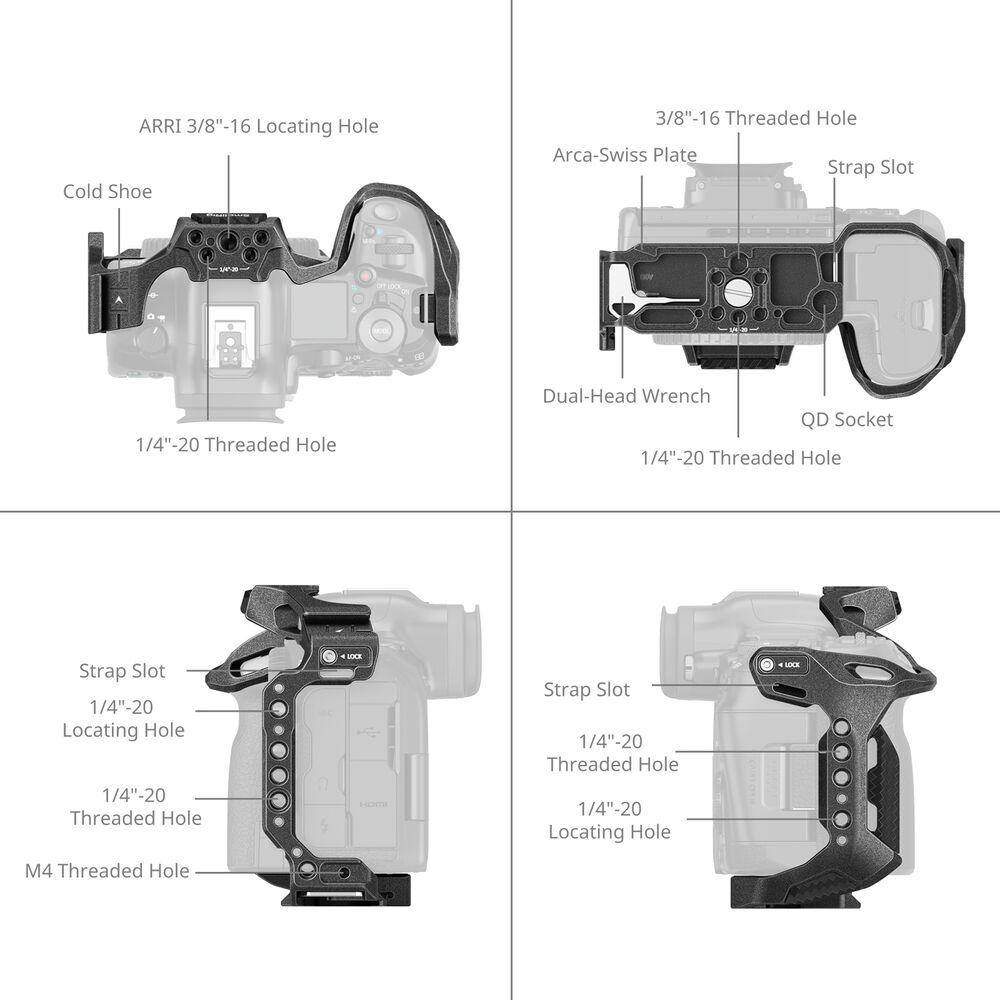 SmallRig Black Mamba Cage for Canon EOS R5M2 4975 | Chính Hãng - Ảnh 5