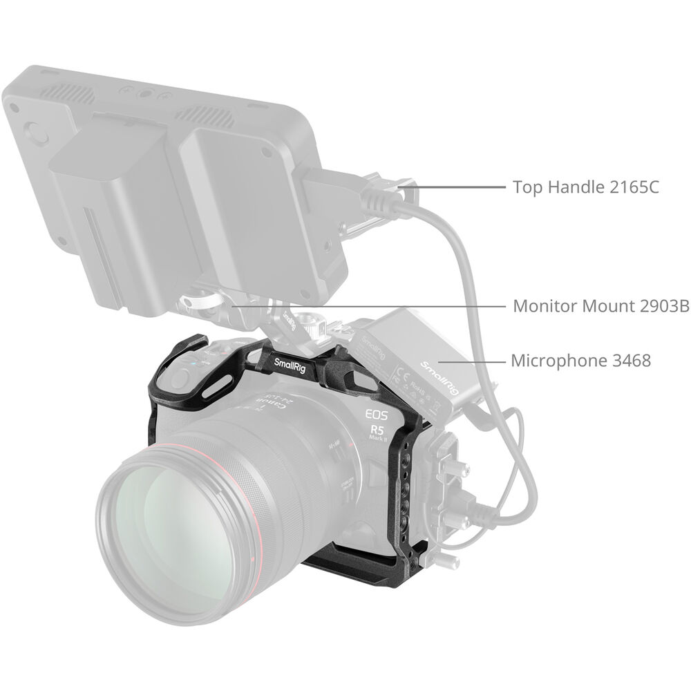 SmallRig Black Mamba Cage for Canon EOS R5M2 4975 | Chính Hãng - Ảnh 7