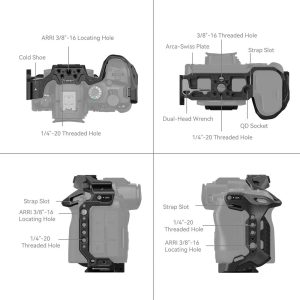 SmallRig Black Mamba Quick Release Cage for Canon EOS R6M2 / R6M3 4161 | Chính Hãng - Ảnh 3