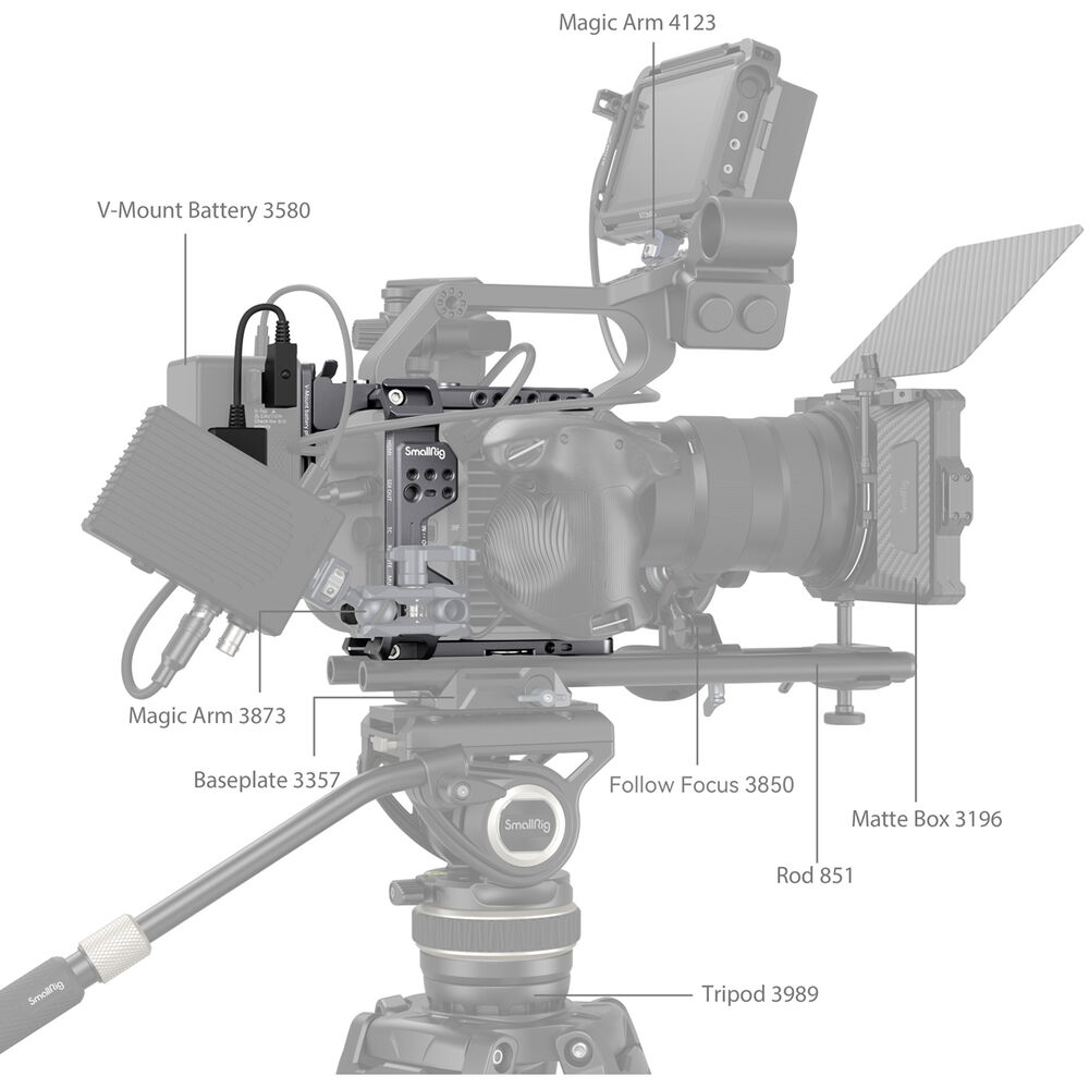 SmallRig Cage Kit for Sony FX6 4124 | Chính Hãng - Ảnh 8