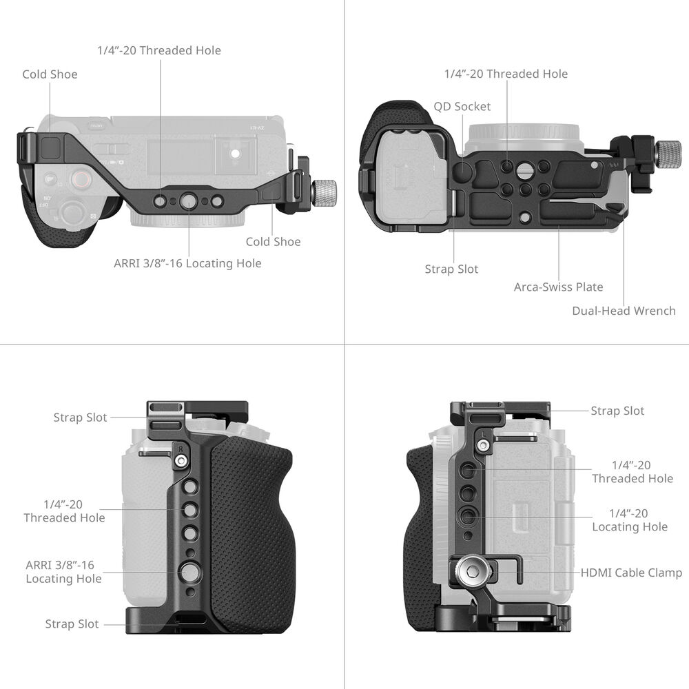 SmallRig Cage Kit for Sony ZV-E1 4257B | Chính Hãng - Ảnh 4