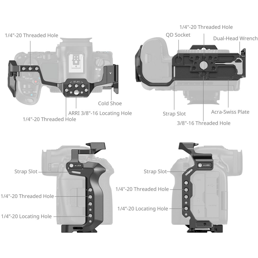 SmallRig Cage for Canon EOS R5M2 4978 | Chính Hãng - Ảnh 4
