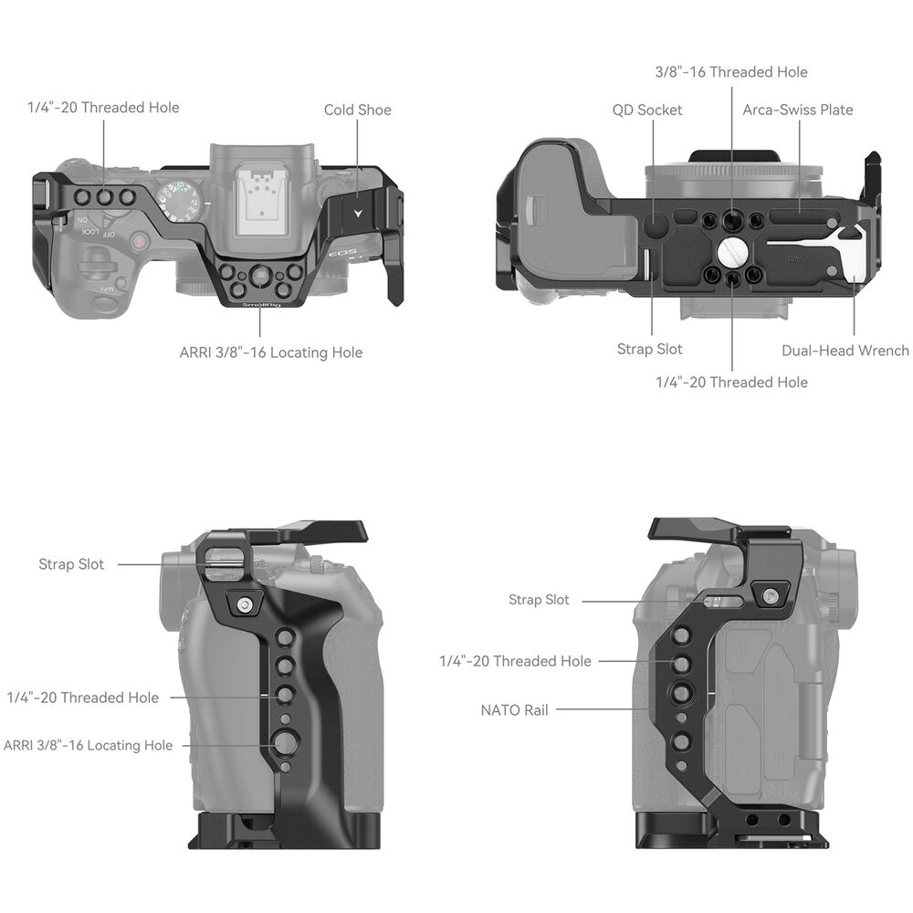 SmallRig Cage for Canon EOS R8 4212 | Chính Hãng - Ảnh 3