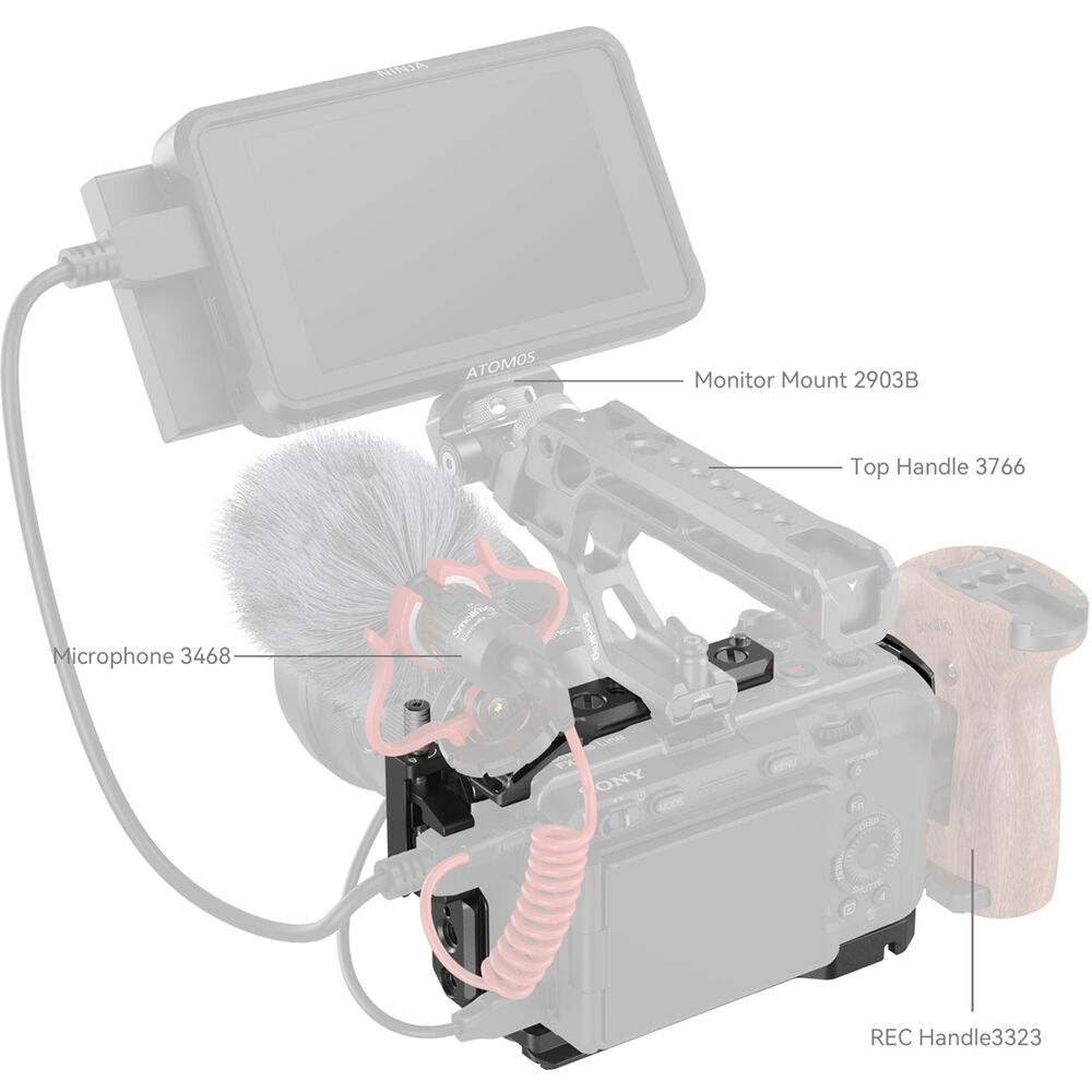 SmallRig Cage for Sony FX30 / FX3 4183B - Ảnh 8
