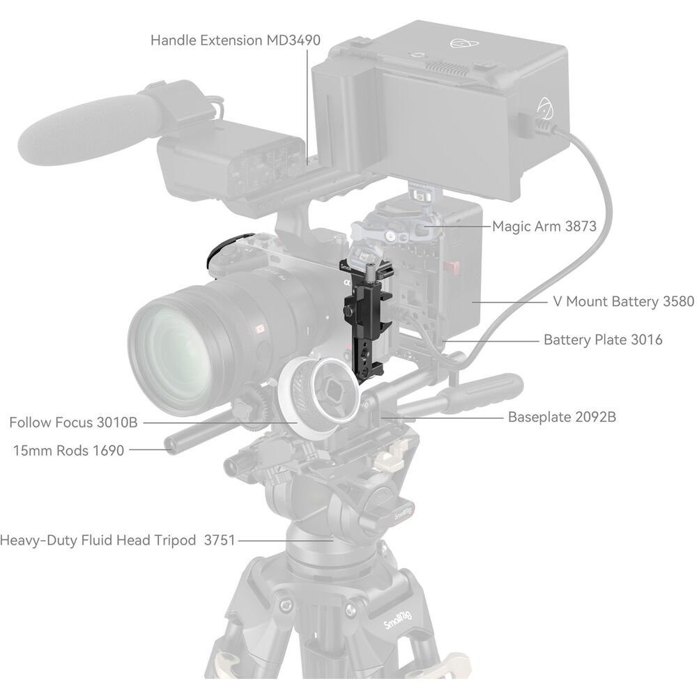SmallRig Cage for Sony FX30 / FX3 4183B - Ảnh 9