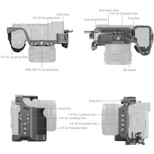 SmallRig HawkLock Quick Release Cage Kit with Silicone Handle for Sony A7CM2 / A7CR 5198 | Chính Hãng - Ảnh 4