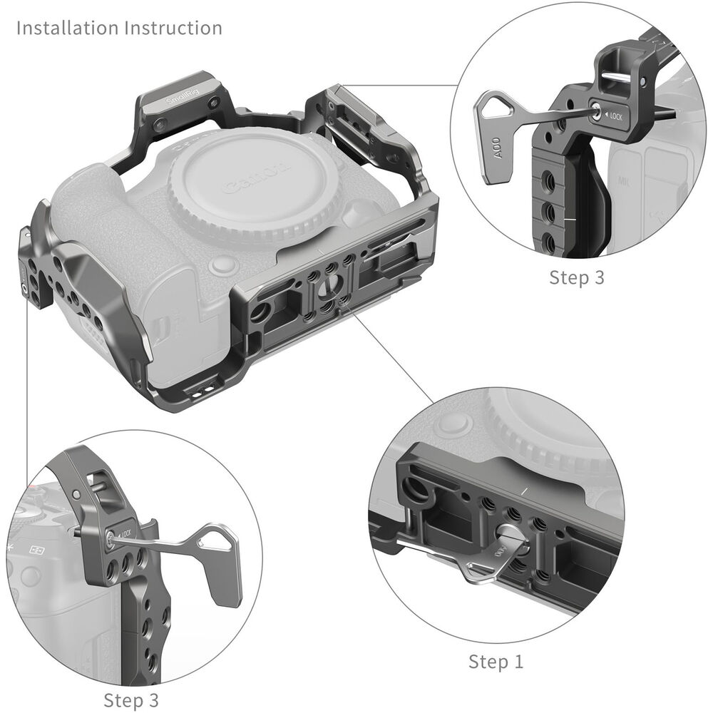SmallRig HawkLock Quick Release Cage for Canon EOS R5M2 4977 | Chính Hãng - Ảnh 3