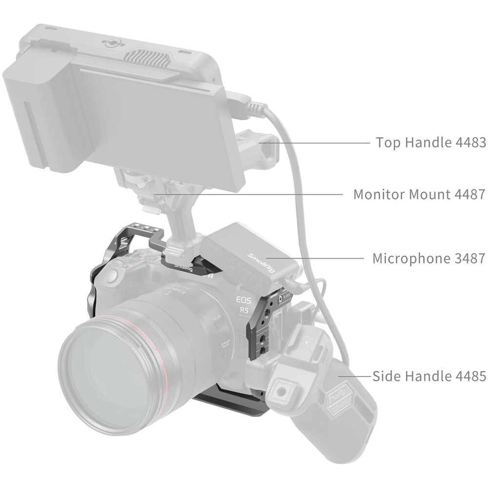 SmallRig HawkLock Quick Release Cage for Canon EOS R5M2 4977 | Chính Hãng - Ảnh 6