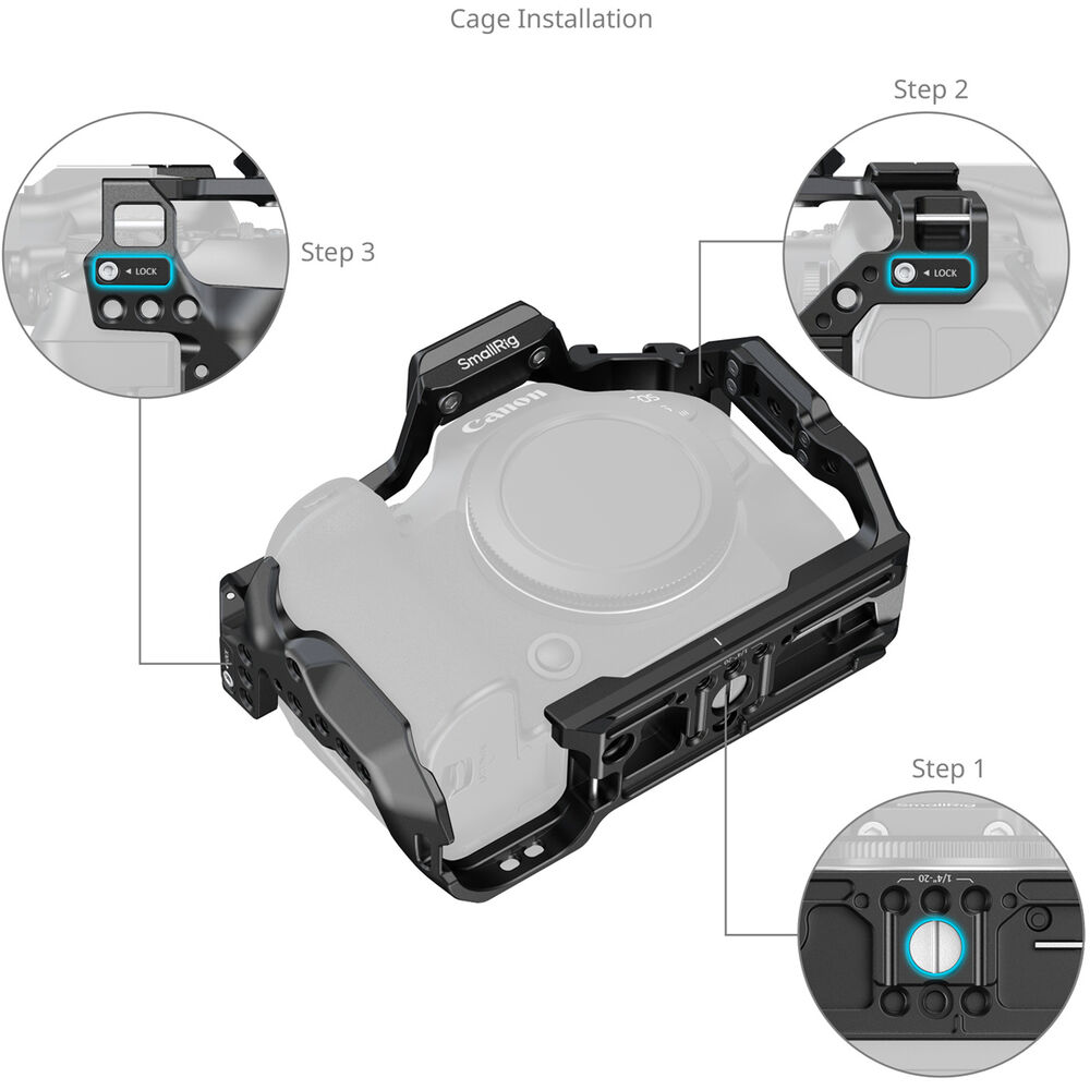 SmallRig HawkLock Quick Release Cage for Canon EOS R6M3 / R6M2 5954 | Chính Hãng - Ảnh 5