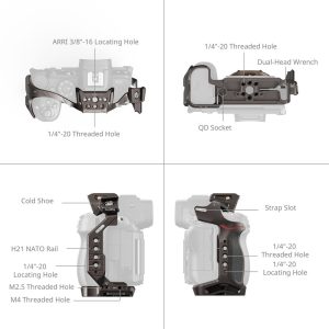SmallRig Night Eagle Cage for Nikon Z5 / Z5M2 / Z6 / Z6M2 / Z7 / Z7M2 5258 | Chính Hãng - Ảnh 4