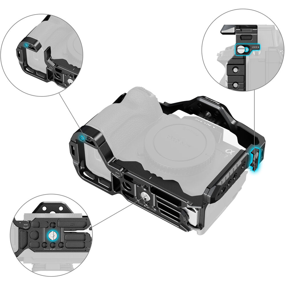 SmallRig Full Camera Cage for Sony A7RM5 / A7M4 / A7S3 / A1 / A7RM4/ 7M5 3667C | Chính Hãng - Ảnh 5