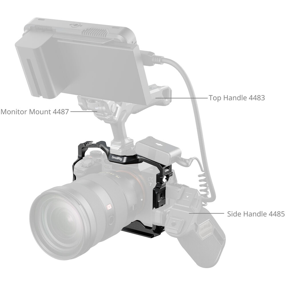 SmallRig Full Camera Cage for Sony A7RM5 / A7M4 / A7S3 / A1 / A7RM4/ 7M5 3667C | Chính Hãng - Ảnh 6