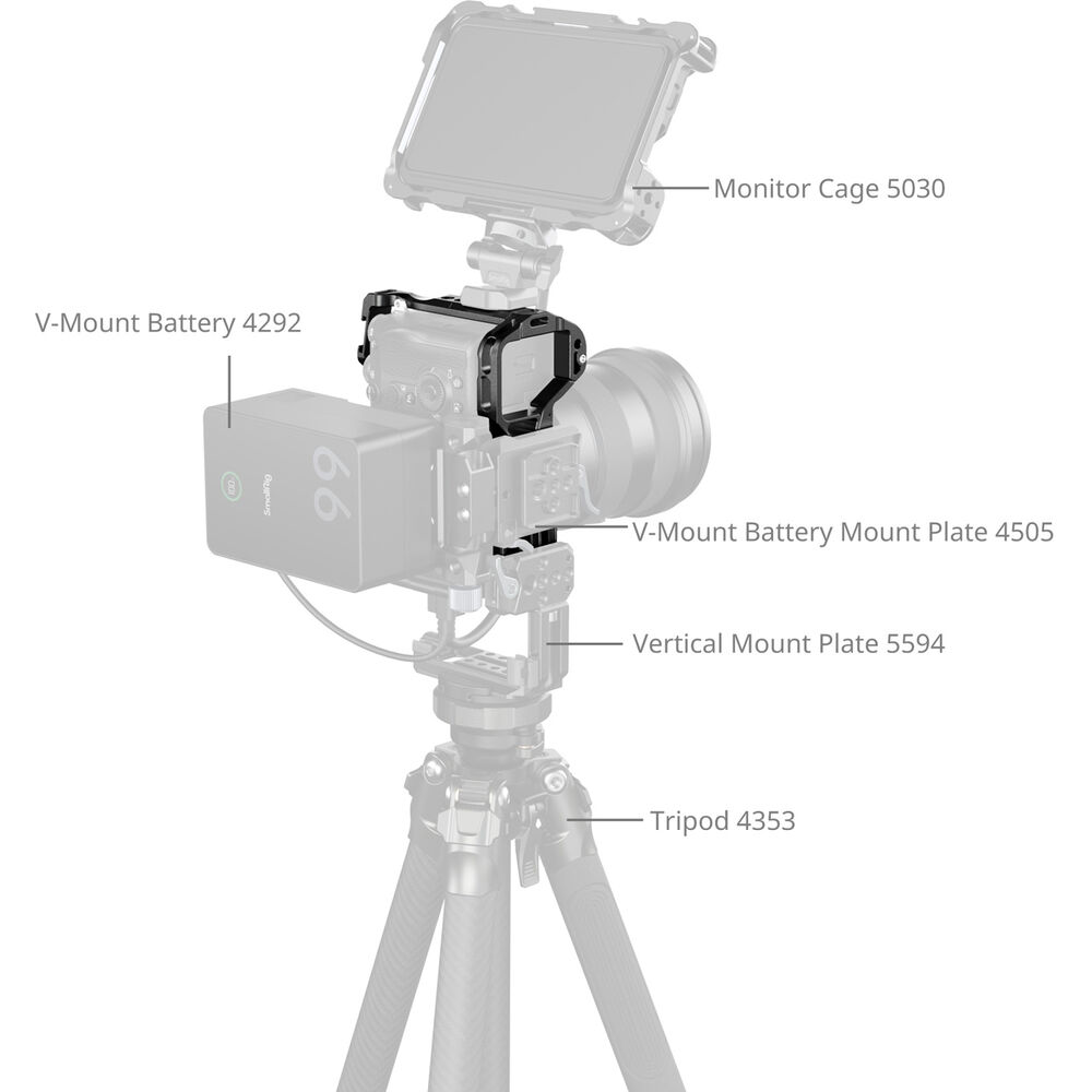 SmallRig Full Camera Cage for Sony A7RM5 / A7M4 / A7S3 / A1 / A7RM4/ 7M5 3667C | Chính Hãng - Ảnh 8