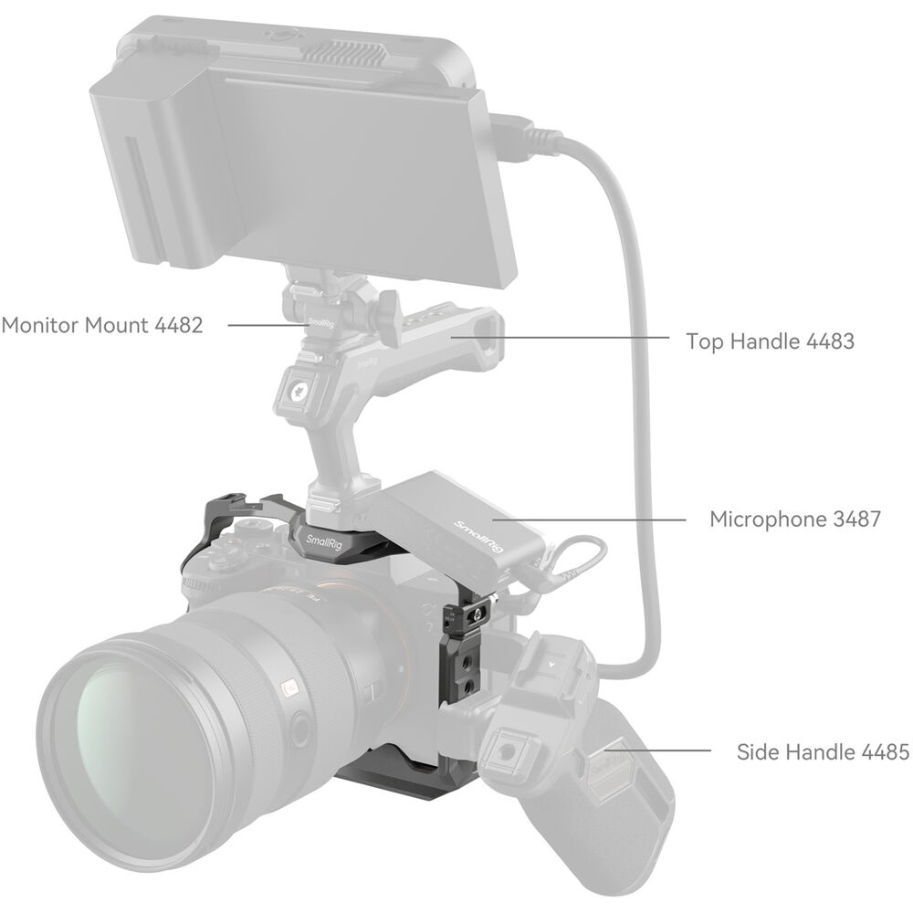 SmallRig HawkLock Quick Release Cage for Sony A7RM5 / A7M4 / A7SM3 / A1 / A7RM4 4481 | Chính Hãng - Ảnh 6