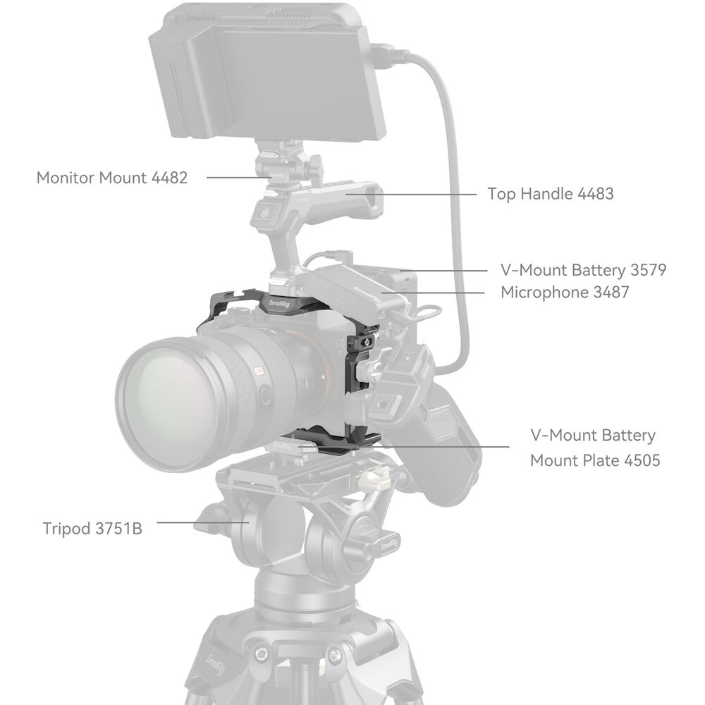 SmallRig HawkLock Quick Release Cage for Sony A7RM5 / A7M4 / A7SM3 / A1 / A7RM4 4481 | Chính Hãng - Ảnh 8