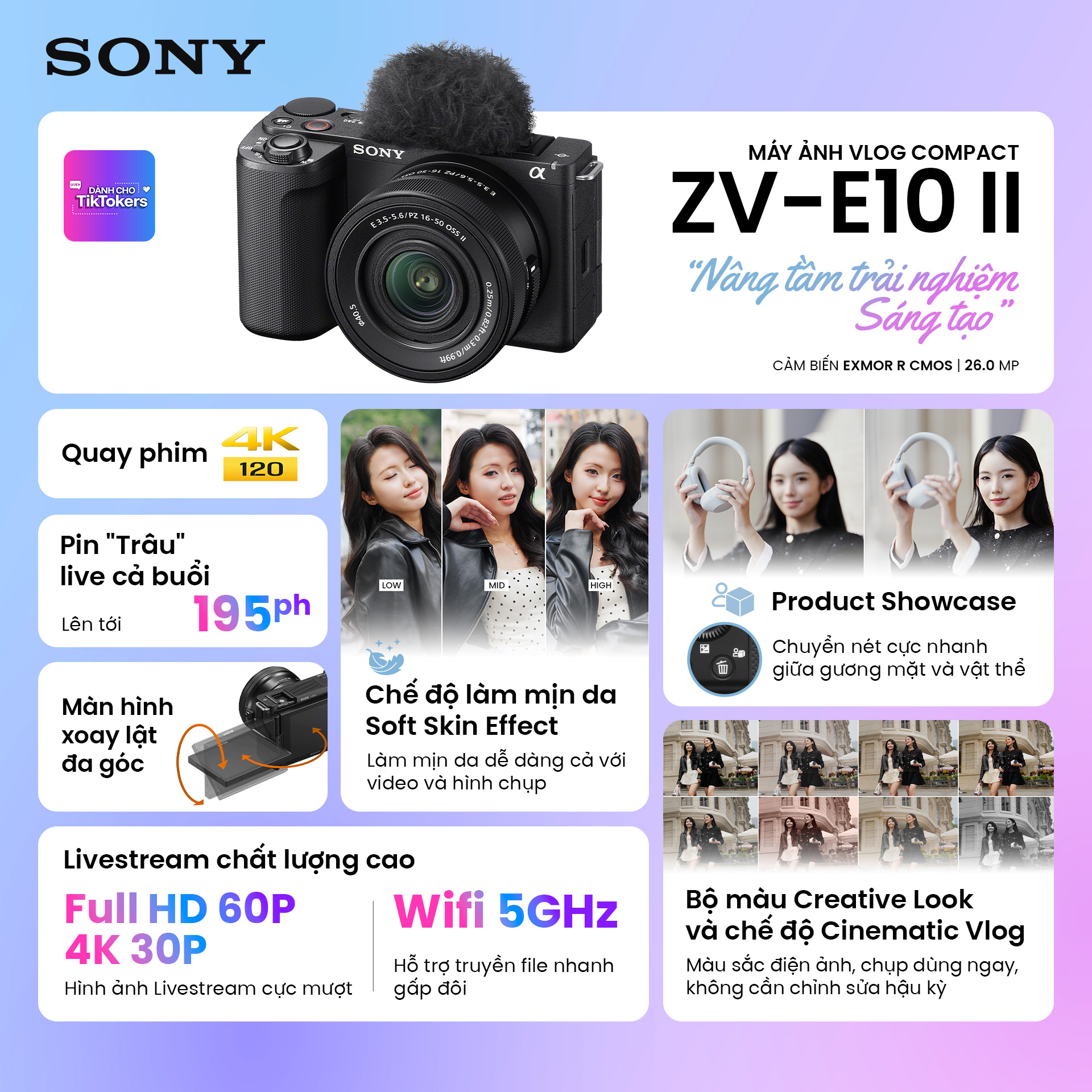 Sony ZV-E10 Mark II (ZVE10II) | Chính Hãng - Ảnh 2