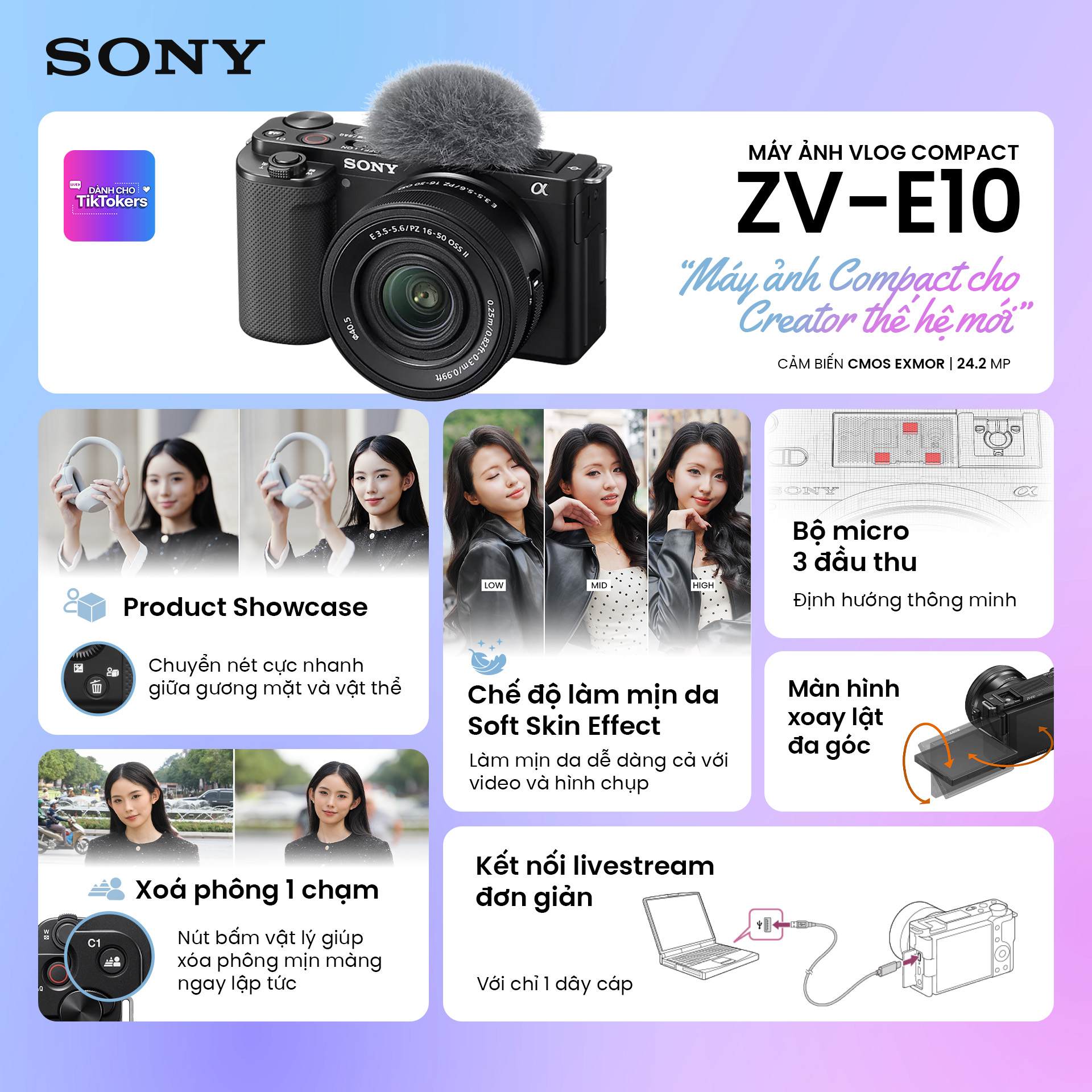 Sony ZV-E10 (ZVE10) | Chính Hãng - Ảnh 2