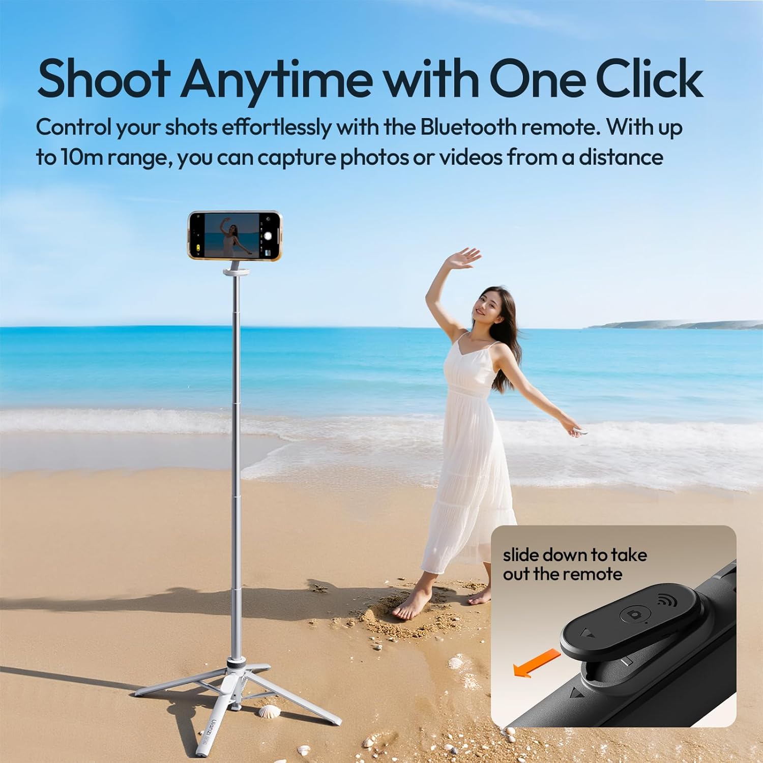 Tripod có magsafe và bluetooth dùng cho điện thoại Ulanzi MT85 - Ảnh 7